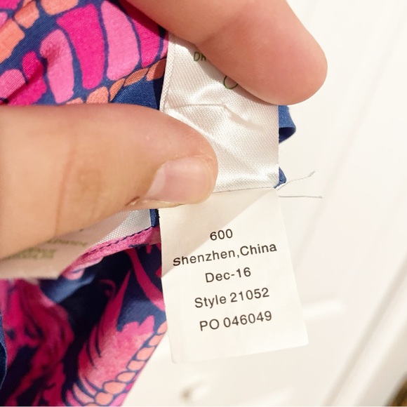 Lilly Pulitzer Bailey Silk Sleeveless Top Size XXS Indigo Night Caw Blouse Tank - Picture 6 of 8